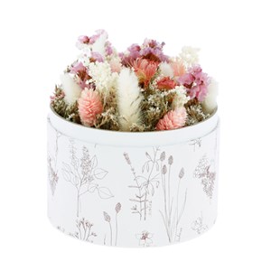 Fleurs séchées en boîte cadeau