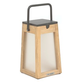 Lanterne solaire en teck