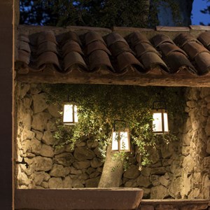 Lanterne solaire en teck