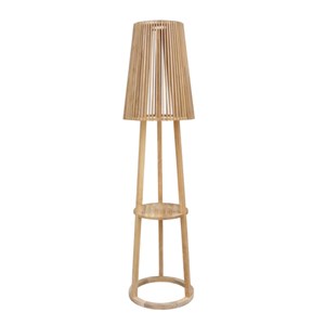Lampadaire solaire en teck