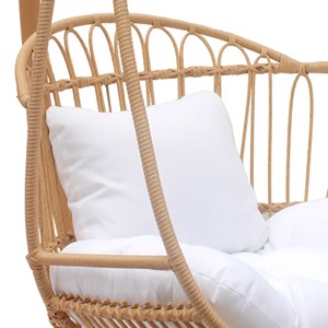 Fauteuil suspendu imitation rotin