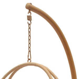 Fauteuil suspendu imitation rotin