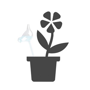 Oiseau d'arrosage à planter en verre