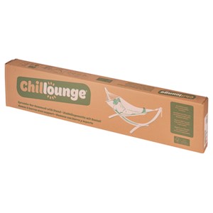 Hamac rayé avec support en bois