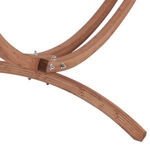 Hamac à franges avec support de bois