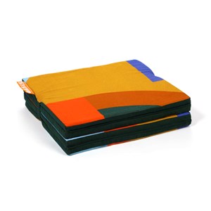 Matelas pliable multicolore