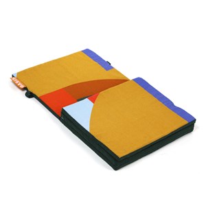 Matelas pliable multicolore