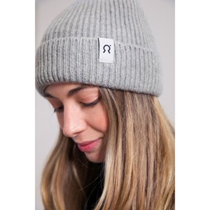 Bonnet Marcello en cachemire recyclé Gris