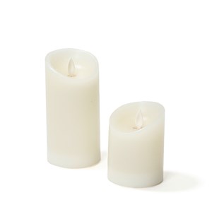 Set 2 bougies LED rechargeables