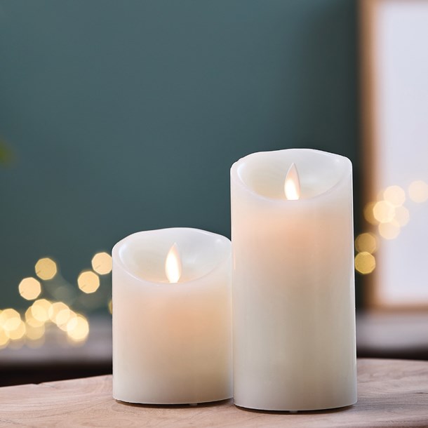Nature & Découvertes - Set 2 bougies LED rechargeables