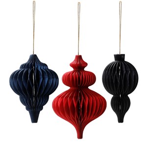 Suspension décorative en papier Bleu