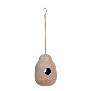 Mangeoire oiseaux en bambou beige