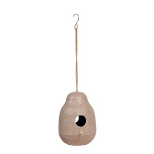 Mangeoire oiseaux en bambou beige