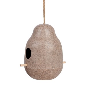 Mangeoire oiseaux en bambou beige