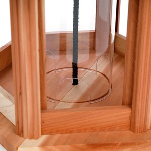 Mangeoire oiseaux maisonnette en bois