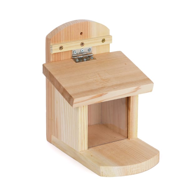 Mangeoire Pour Écureuils Wildtier Liebe - Bois Massif FSC - Résistante Aux Intempéries - 17x23x21,5 Cm