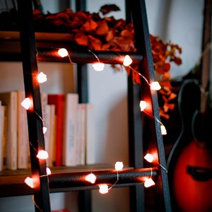 Guirlande lumineuse en quartz rose