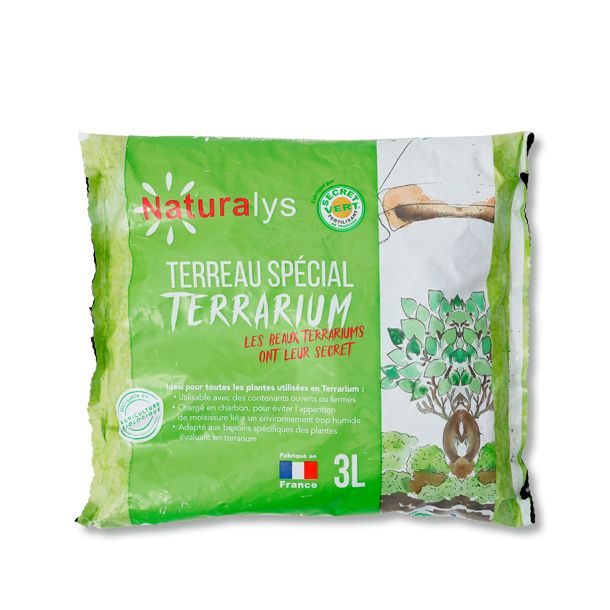 Sac de terreau spécial terrarium 3L Nature & Découvertes