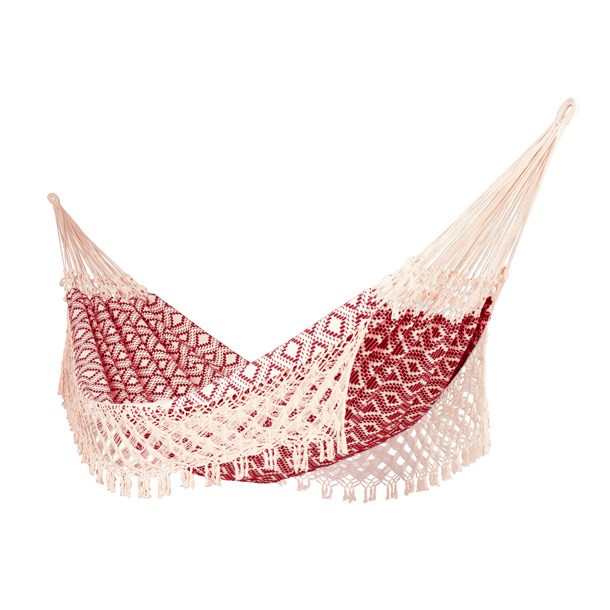 Baufer - Hamac jacquard bicolore coton recyclé