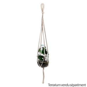 Suspension en macramé 90cm