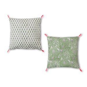 Coussin Jodhpur impression artisanale 40x40