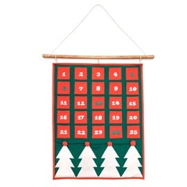 Calendrier de l'Avent réutilisable tissu