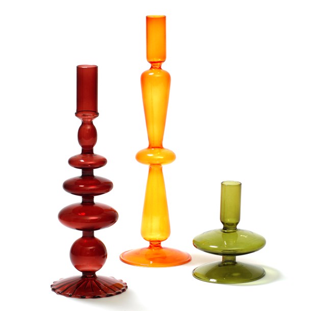 Nature & Découvertes - Trio de bougeoirs en verre