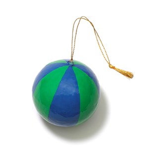 Boule de Noël bicolore Bleu
