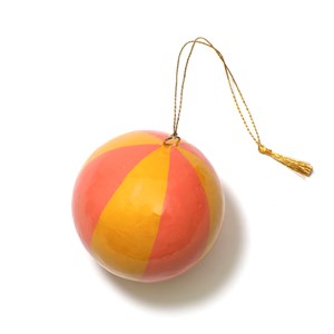 Boule de Noël bicolore Jaune