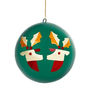 Boule de Noël à motifs Vert