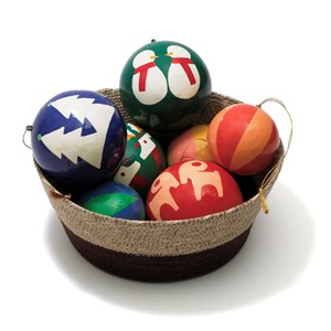 Boule de Noël à motifs Vert