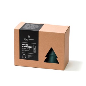 Set de 2 bougies sapin vert