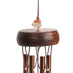 Carillon bois et perles de verre