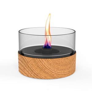 Flamme de table en bois de chêne