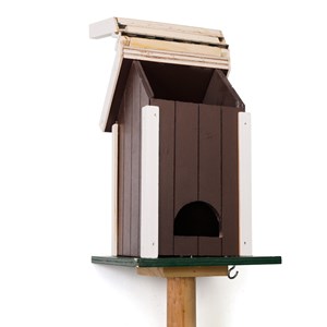 Mangeoire maison en bois à planter