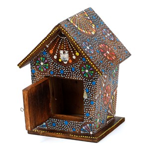 Nichoir balinais en bois fait main