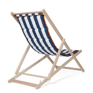 Chilienne matelassée à rayures Bleu