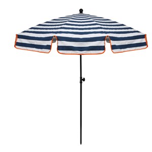Parasol rayé bleu