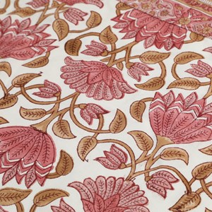 Tablier de cuisine impression artisanale Rose