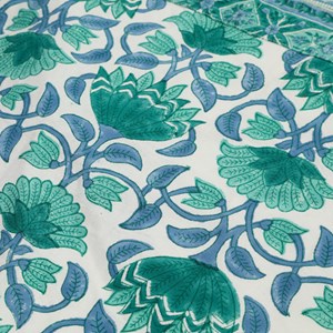 Tablier de cuisine impression artisanale Bleu