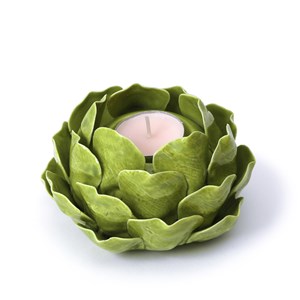 Bougeoir artichaut céramique Vert