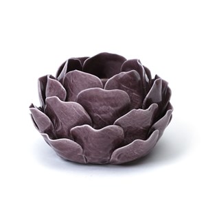 Bougeoir artichaut céramique Violet