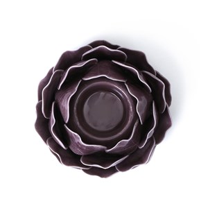 Bougeoir artichaut céramique Violet