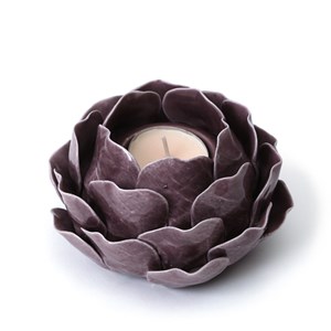 Bougeoir artichaut céramique Violet