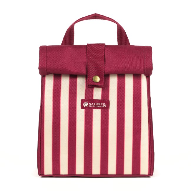 Sac repas étanche rayé
