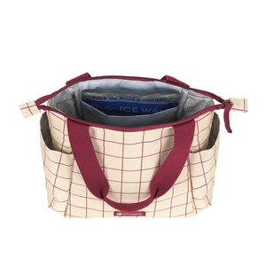 Sac repas isotherme carreaux