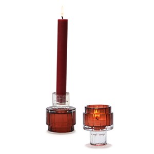 Bougeoir réversible Marron