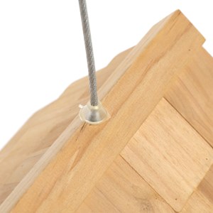 Nichoir bleu en bois