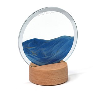 Disque de sable bleu