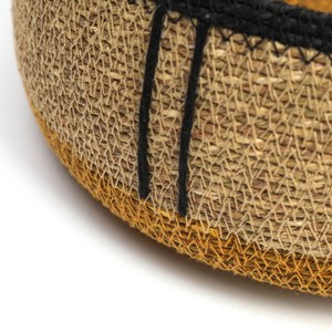 Corbeille de rangement jaune